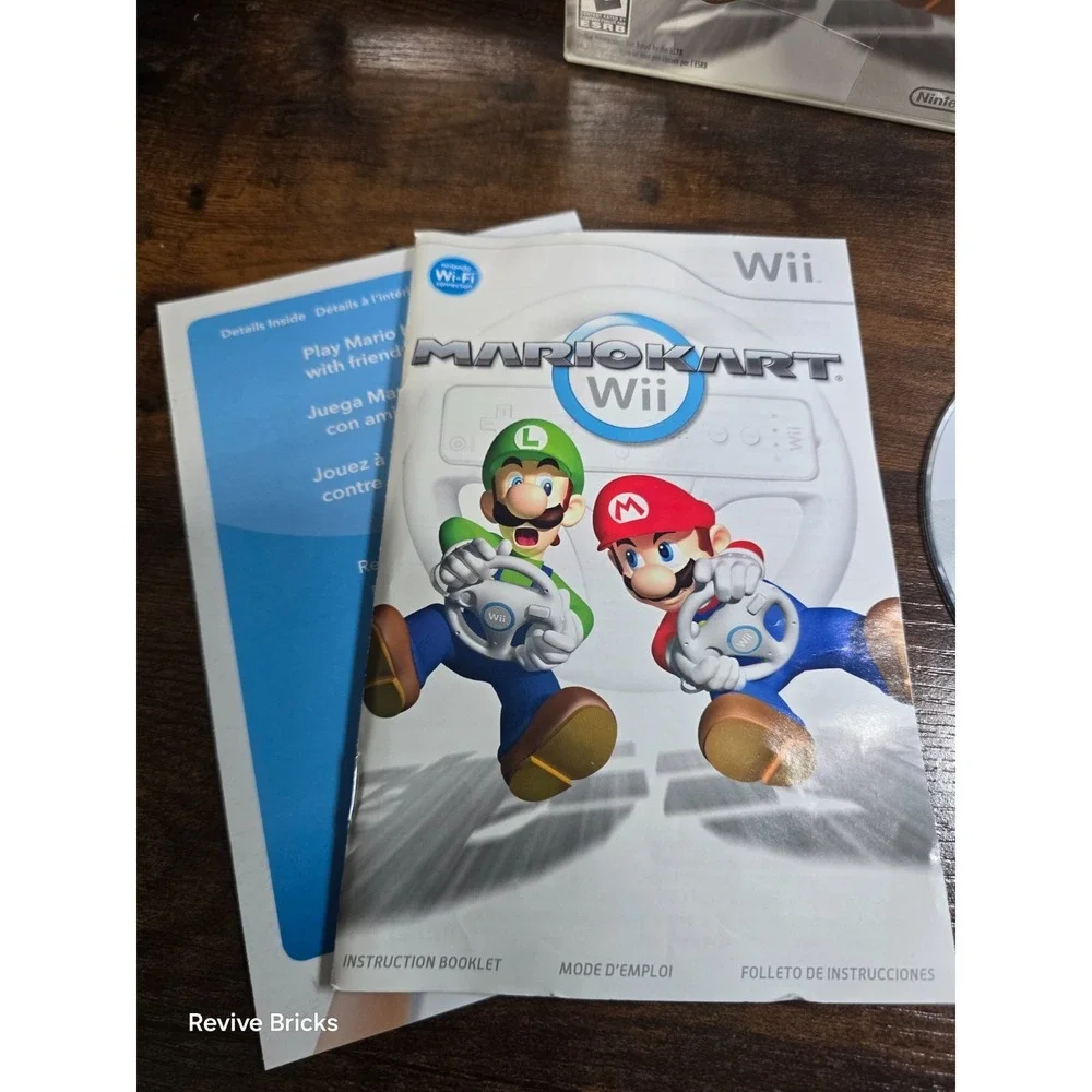 Mario Kart Wii (Nintendo Wii, 2008) CIB Complete Tested Working Great Condition